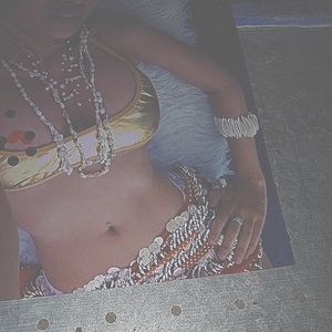 COIN BELT ORANGE EGYPTIAN scarf dance wear